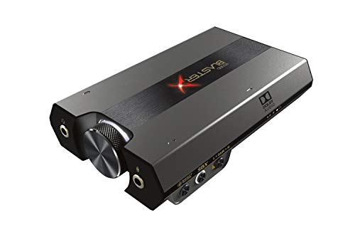 Sound BlasterX G6 Hi-Res 130dB 32bit/384kHz Gaming DAC, External USB Sound Card with Xamp Headphone Amp, Dolby Digital, 7.1 Virtual Surround Sound, Sidetone/Speaker Control for PS4, Xbox One